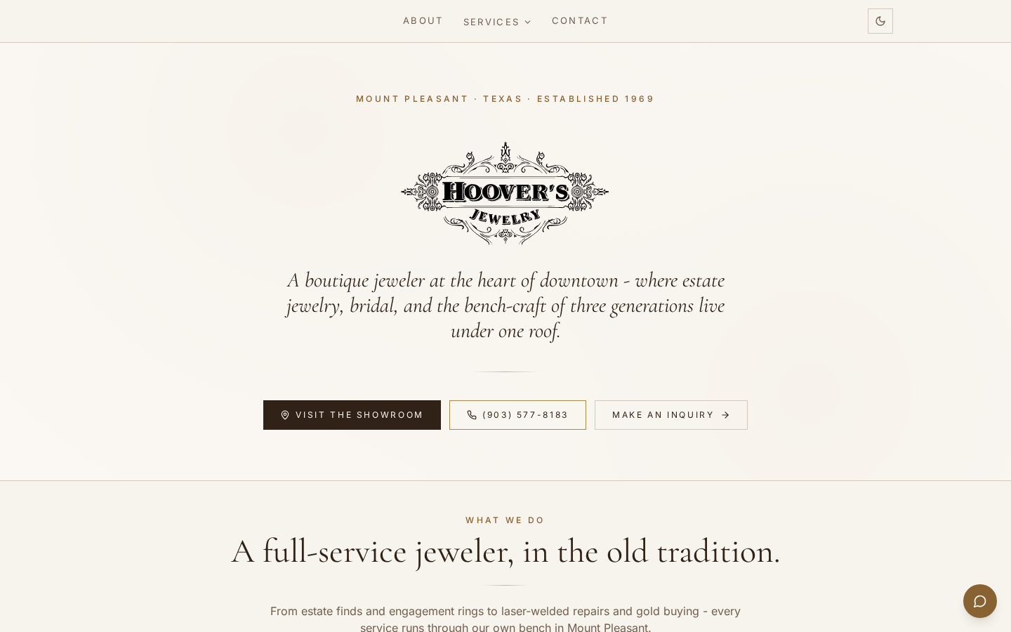 Hoover's Jewelry: Mom-and-pop storefront and AI-powered POS screenshot